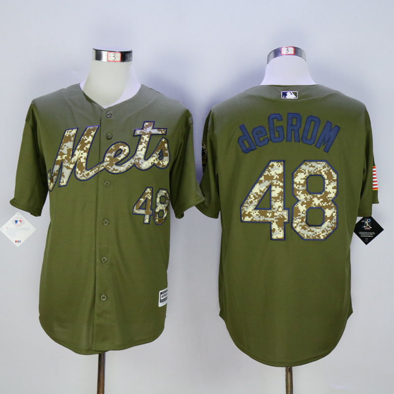 Men New York Mets #48 Degrom Green MLB Jerseys->new york mets->MLB Jersey